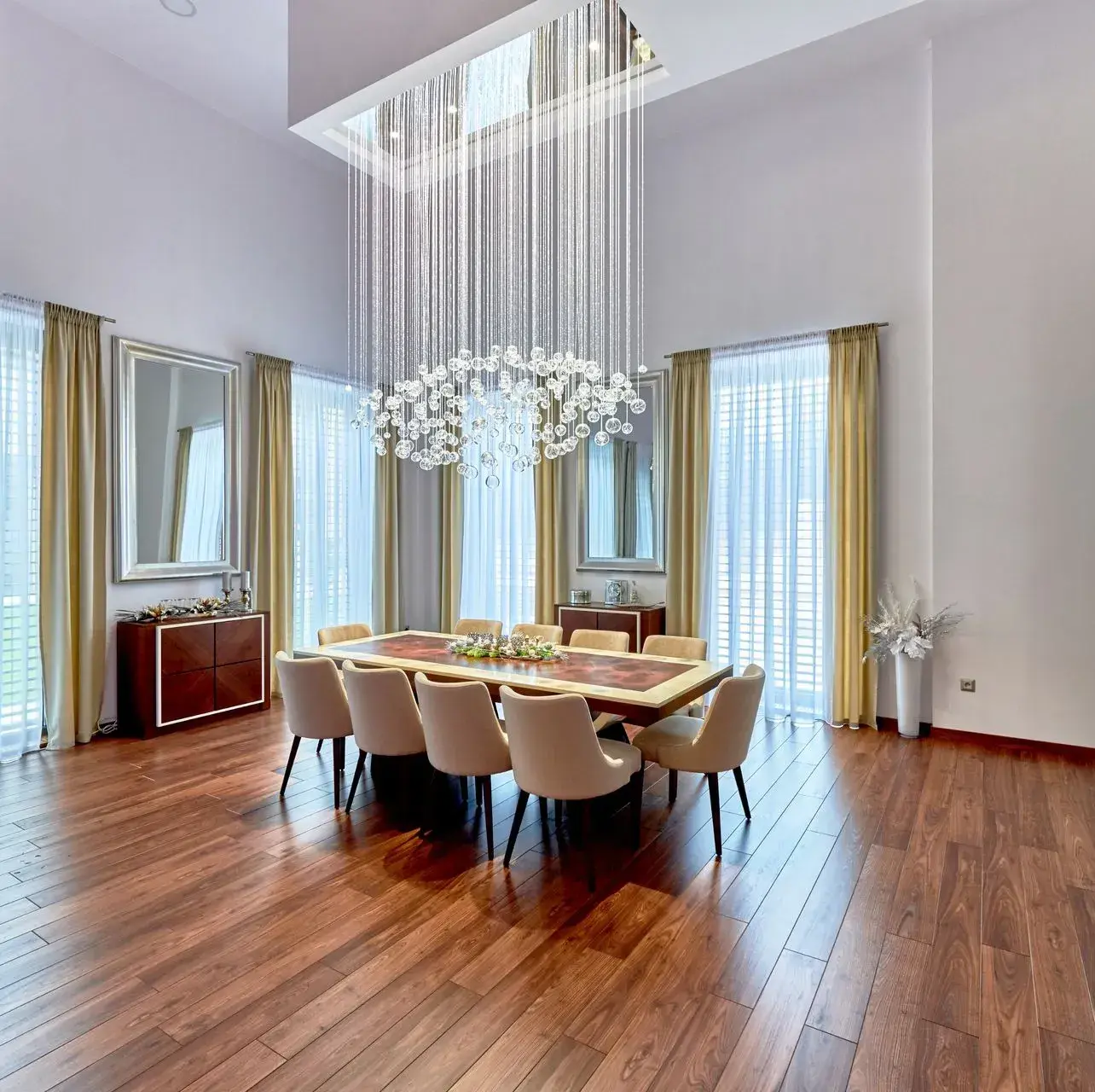 Luxury private house modern interior lighting